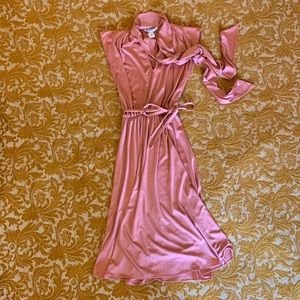 Vintage 70’s Dusty Rose Pink Disco Dress